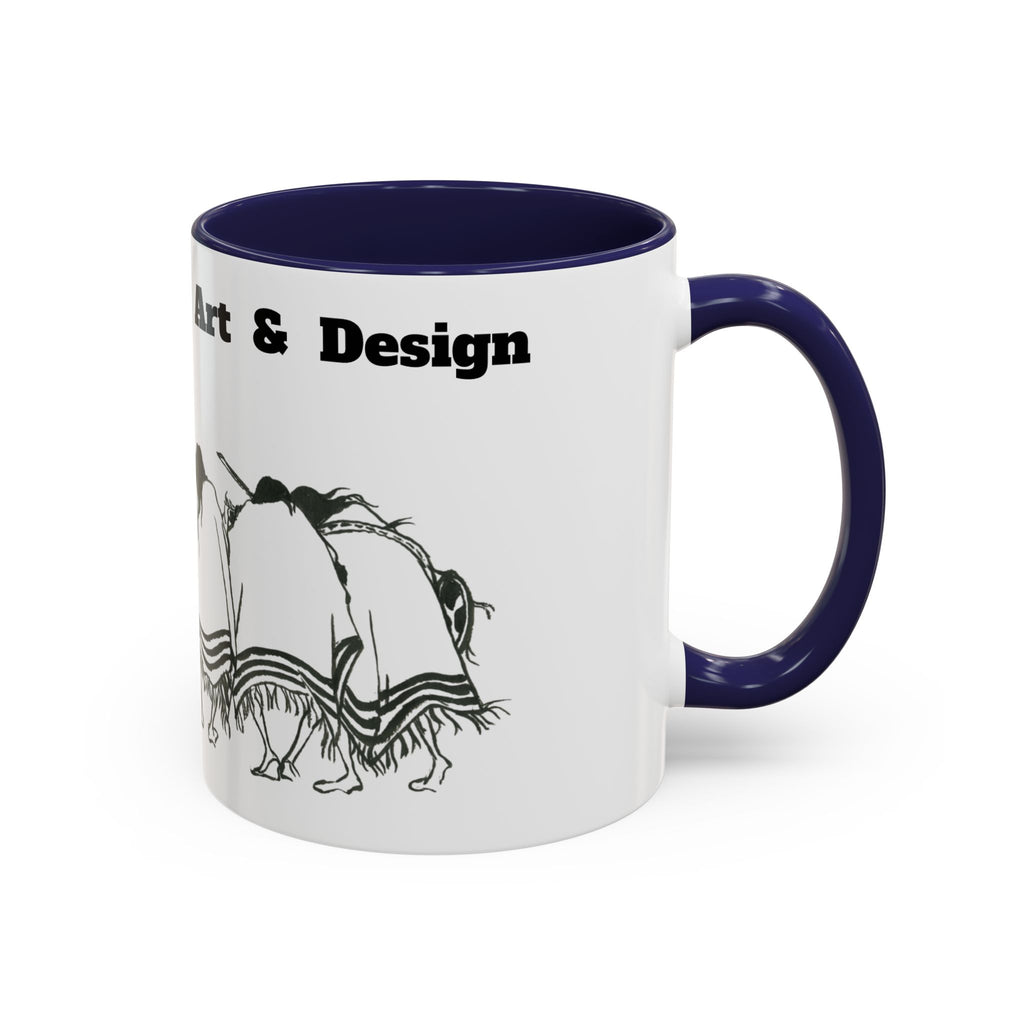 Dancers Silhouette Accent Coffee Mug — Ayamonte Art & Design