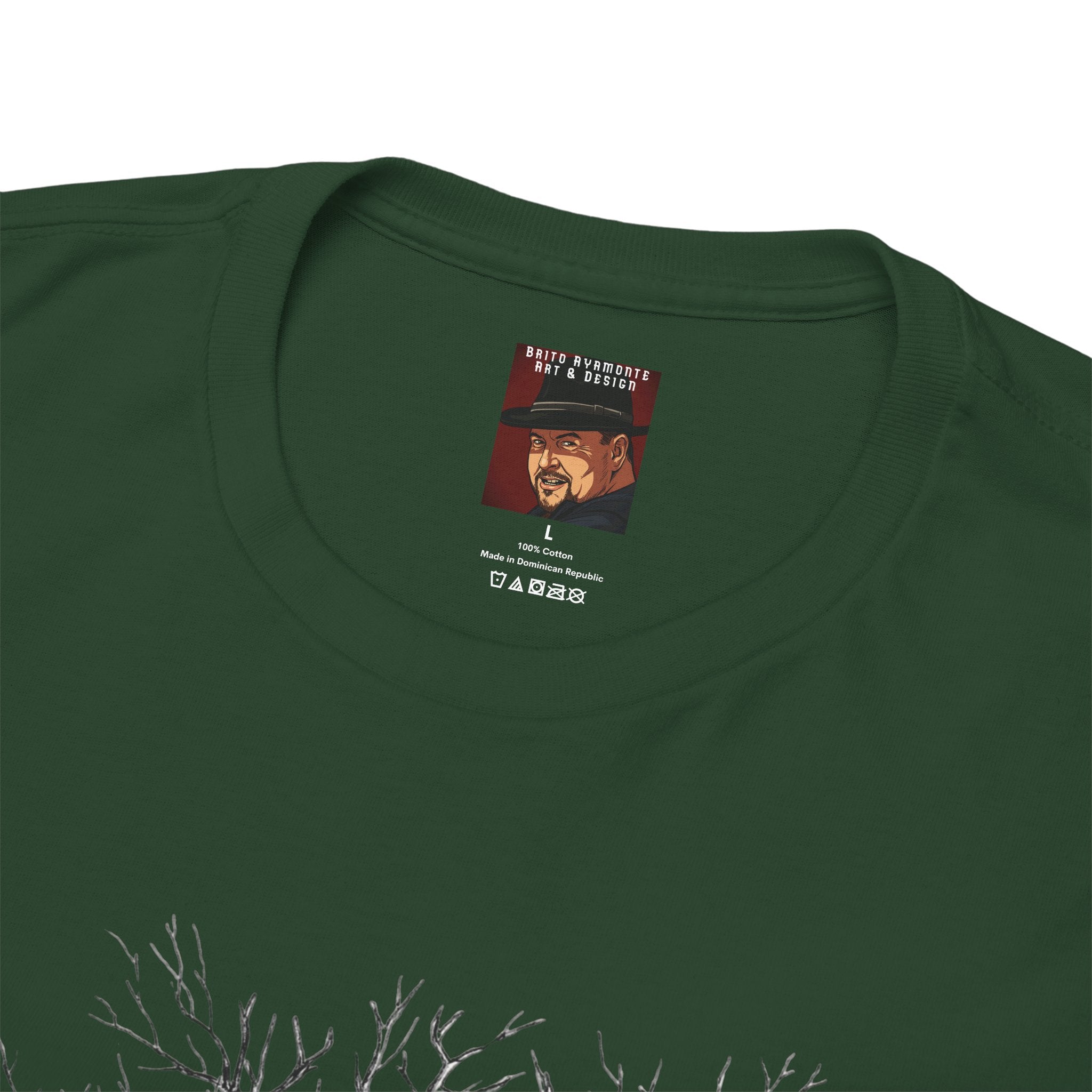 Tree of Lovers T-Shirt — Romantic Embrace Tree Illustration Tee