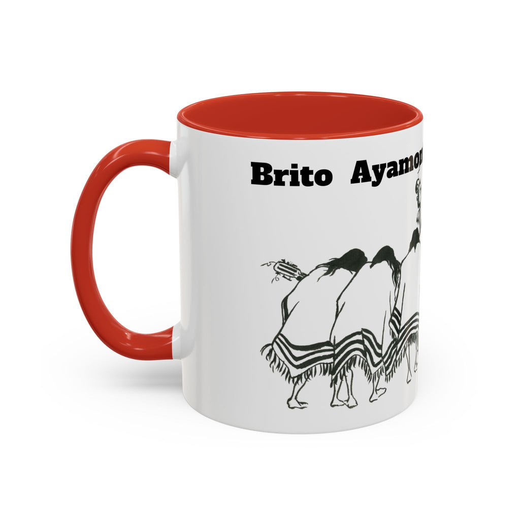Dancers Silhouette Accent Coffee Mug — Ayamonte Art & Design