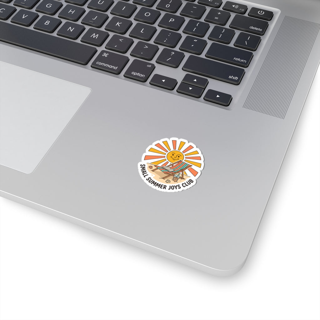 Sunny Beach Chair Kiss-Cut Stickers | summer aesthetic, coastal vibes
