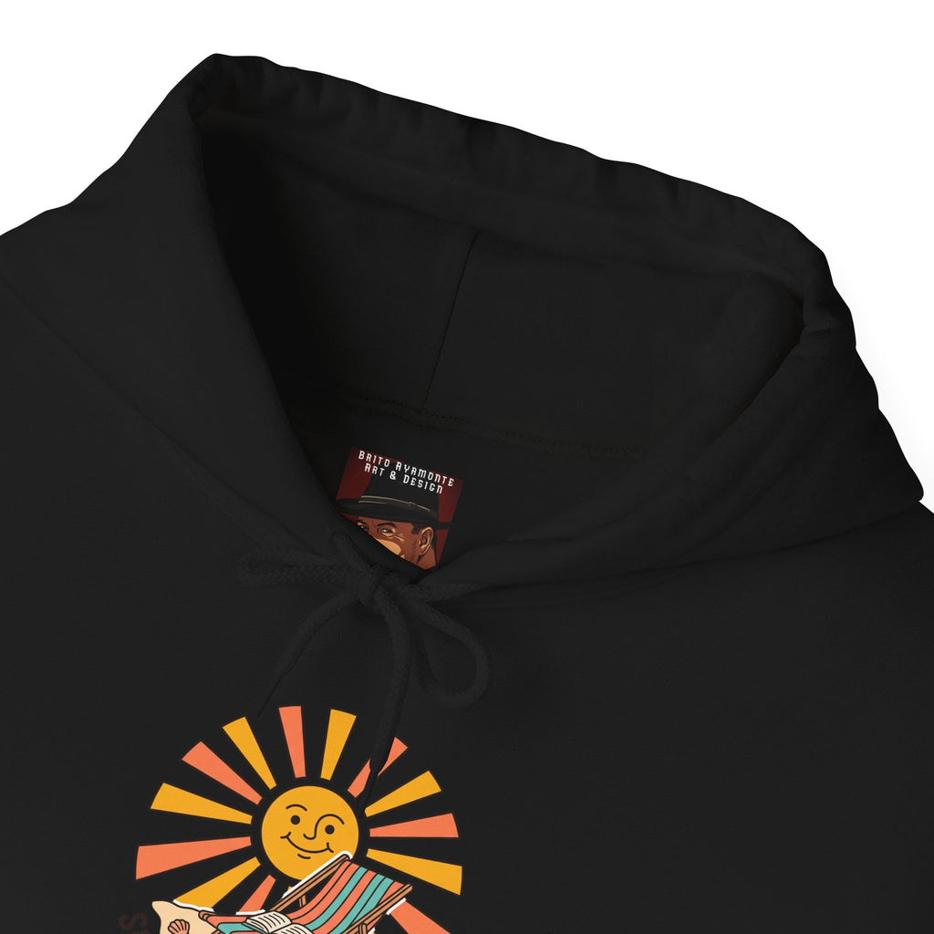 Sunny Retro Sunburst Hoodie | summer aesthetic, coastal vibes