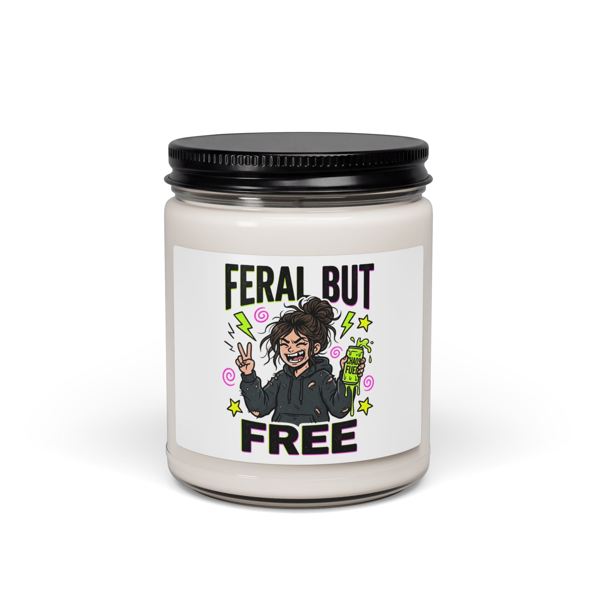 Feral But Free Soy Candle | chaotic-quirky, millennial burnout aroma