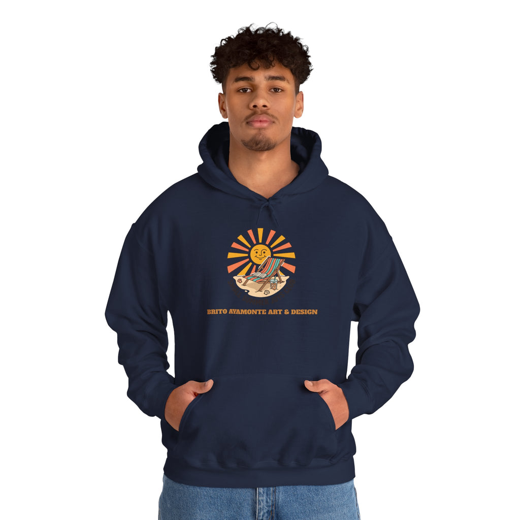Sunny Retro Sunburst Hoodie | summer aesthetic, coastal vibes