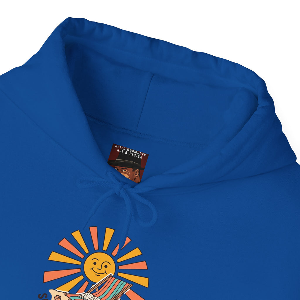 Sunny Retro Sunburst Hoodie | summer aesthetic, coastal vibes
