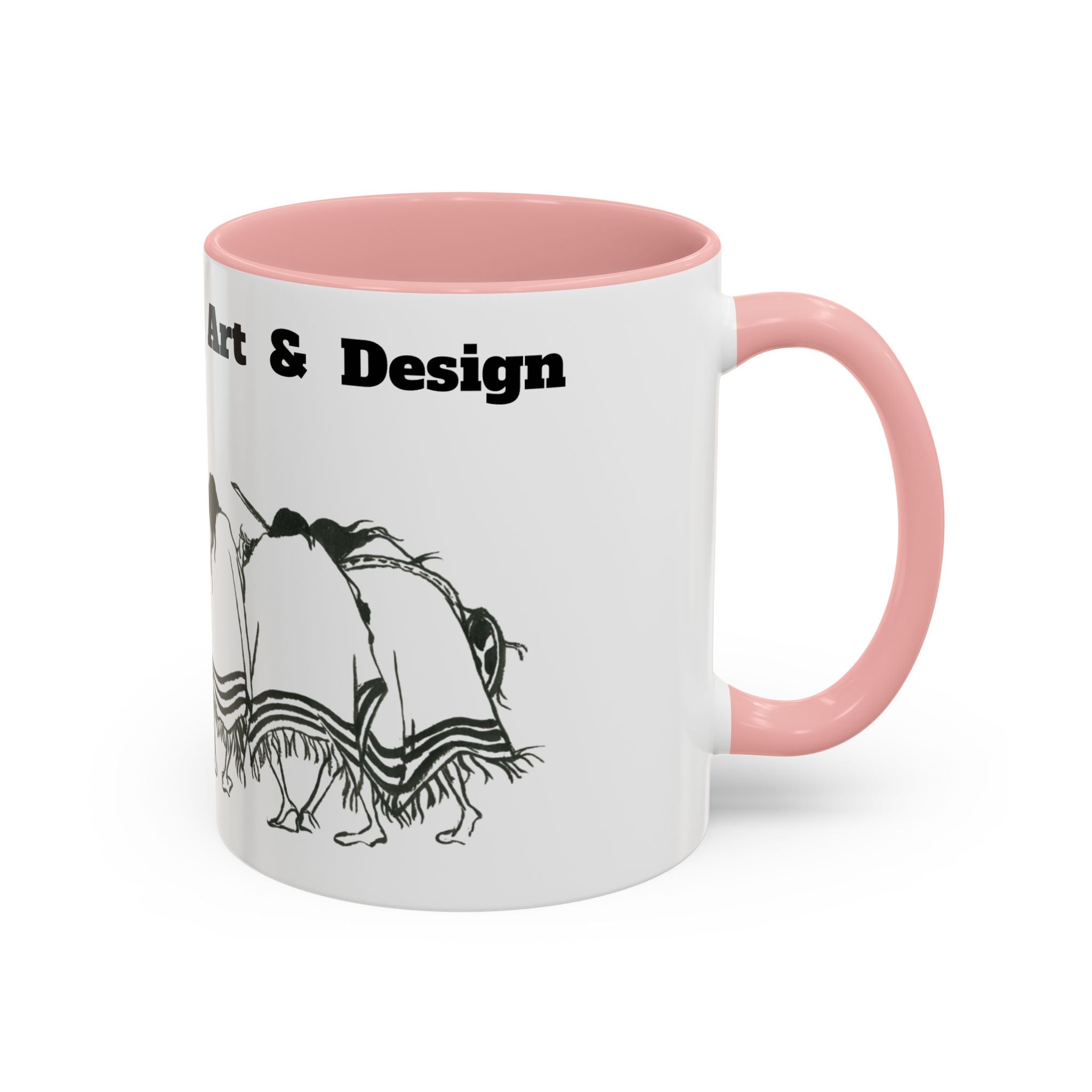 Dancers Silhouette Accent Coffee Mug — Ayamonte Art & Design