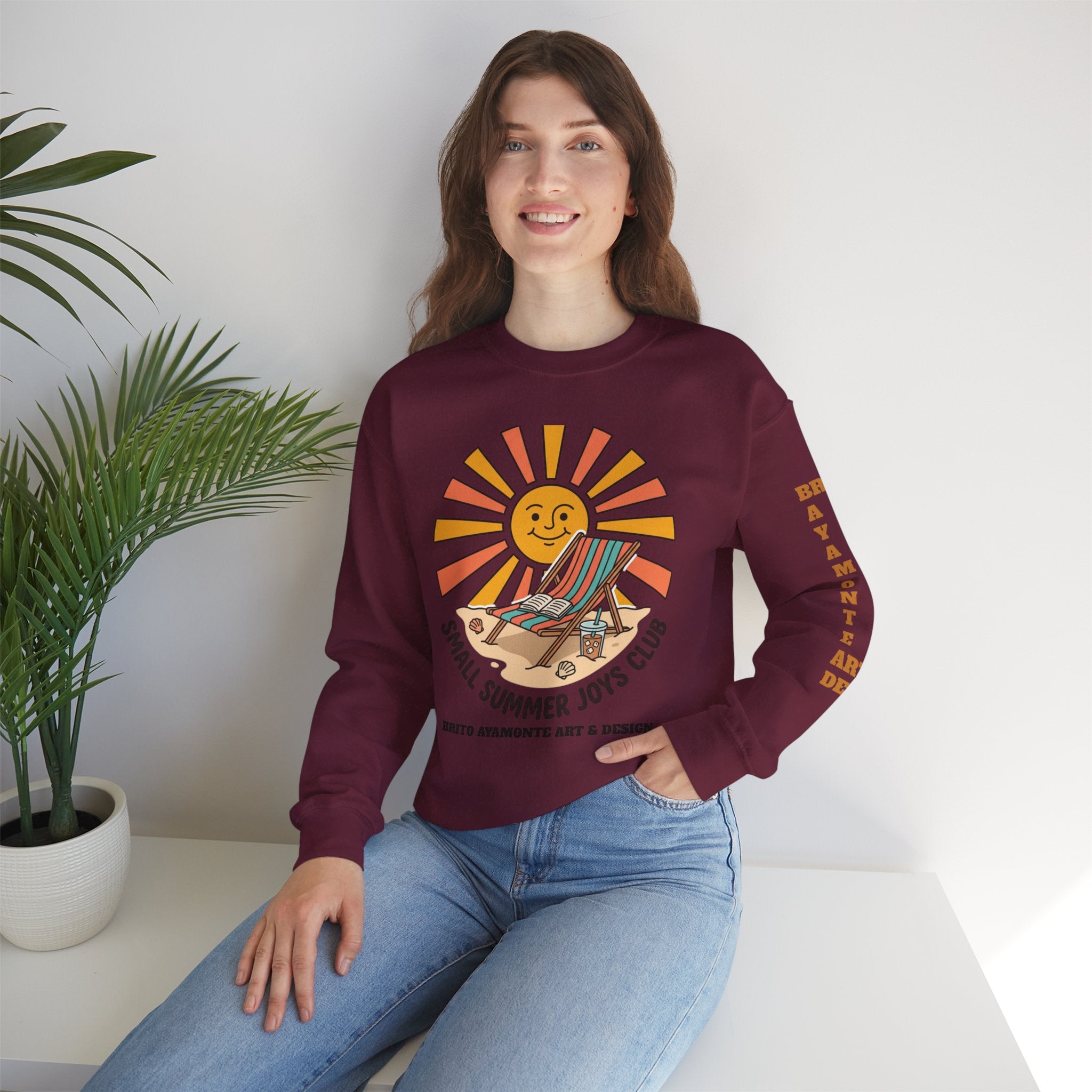 Small Summer Joys Club Sweatshirt | summer aesthetic, coastal vibes