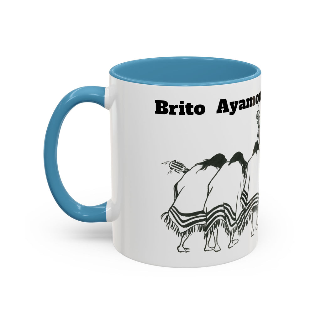 Dancers Silhouette Accent Coffee Mug — Ayamonte Art & Design