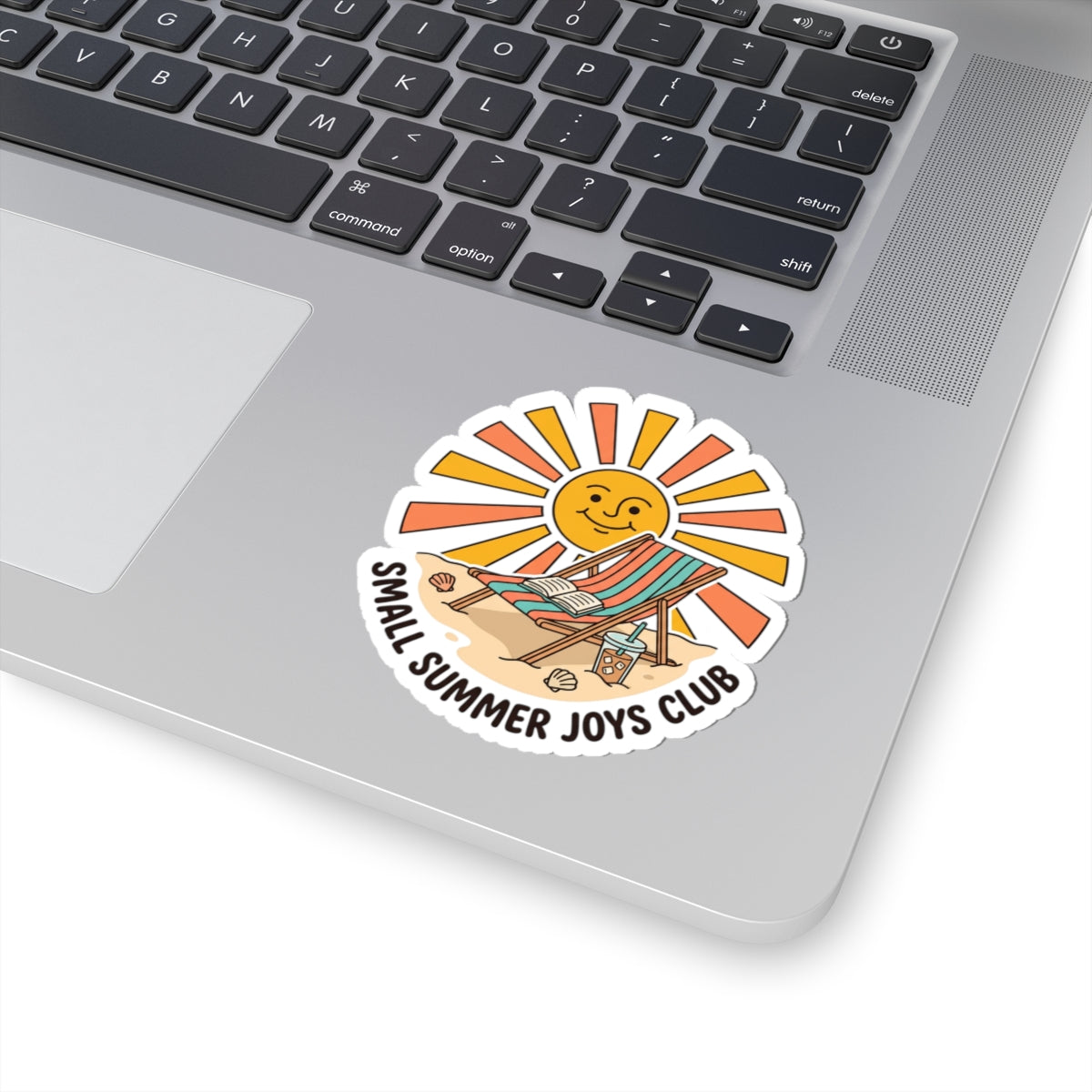 Sunny Beach Chair Kiss-Cut Stickers | summer aesthetic, coastal vibes