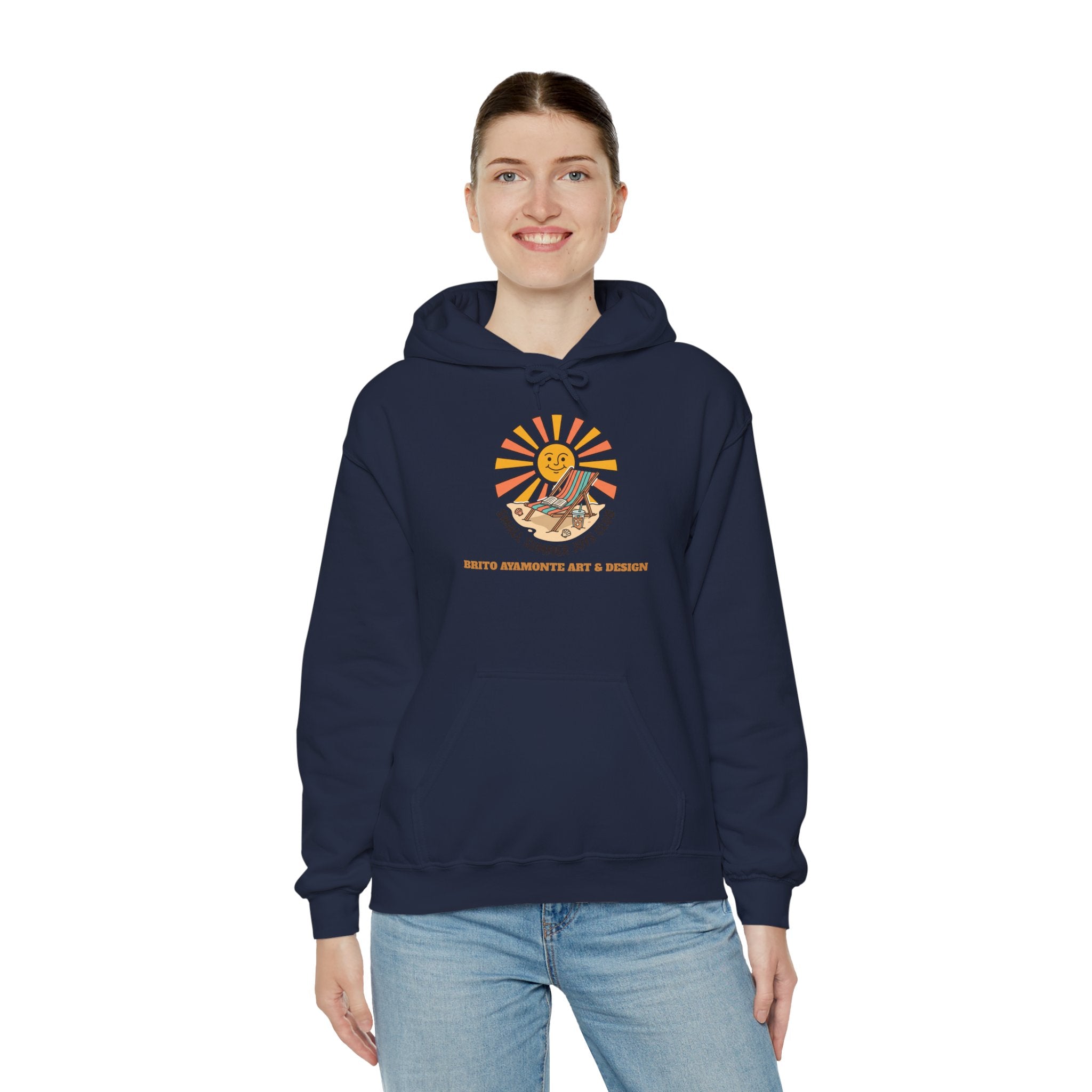 Sunny Retro Sunburst Hoodie | summer aesthetic, coastal vibes