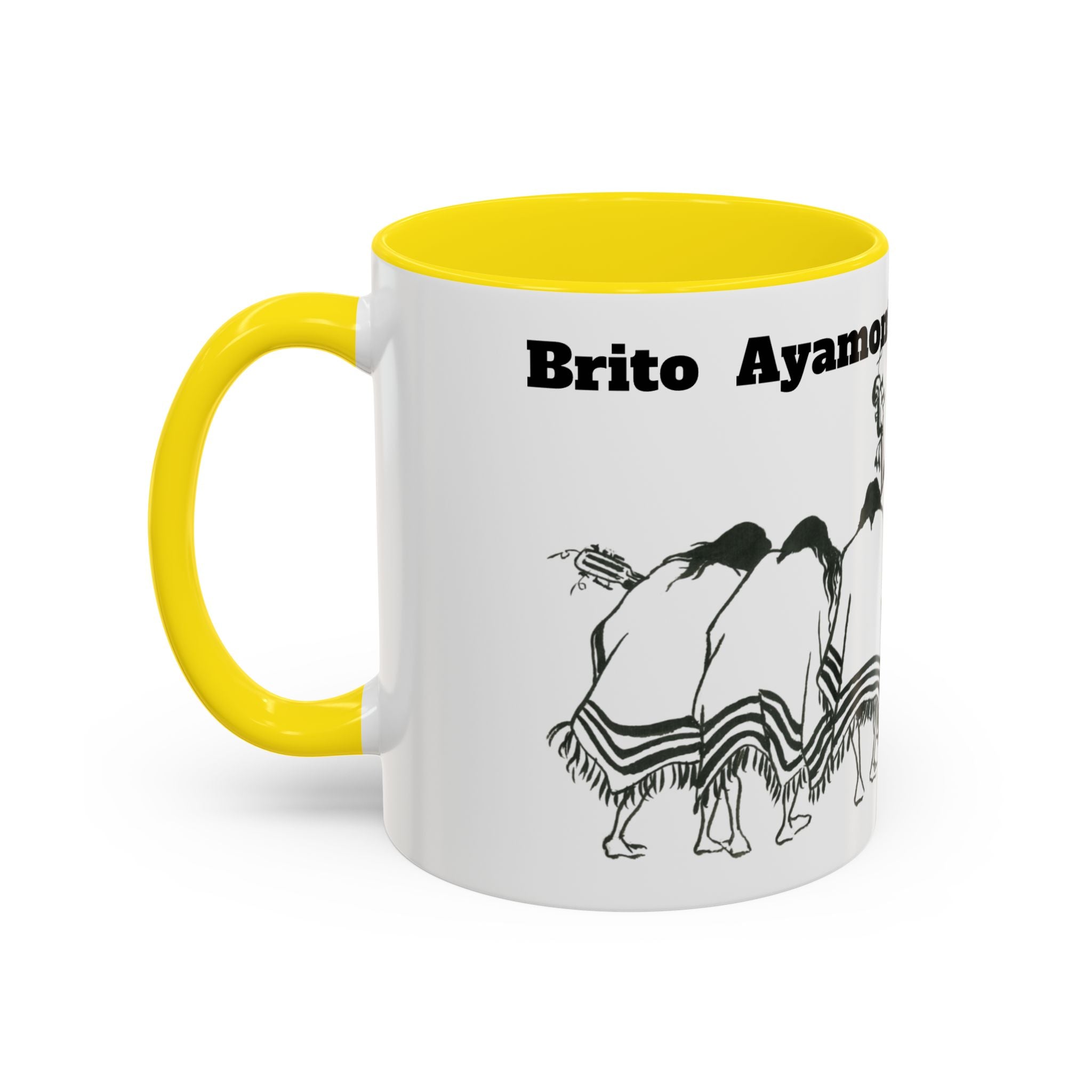 Dancers Silhouette Accent Coffee Mug — Ayamonte Art & Design
