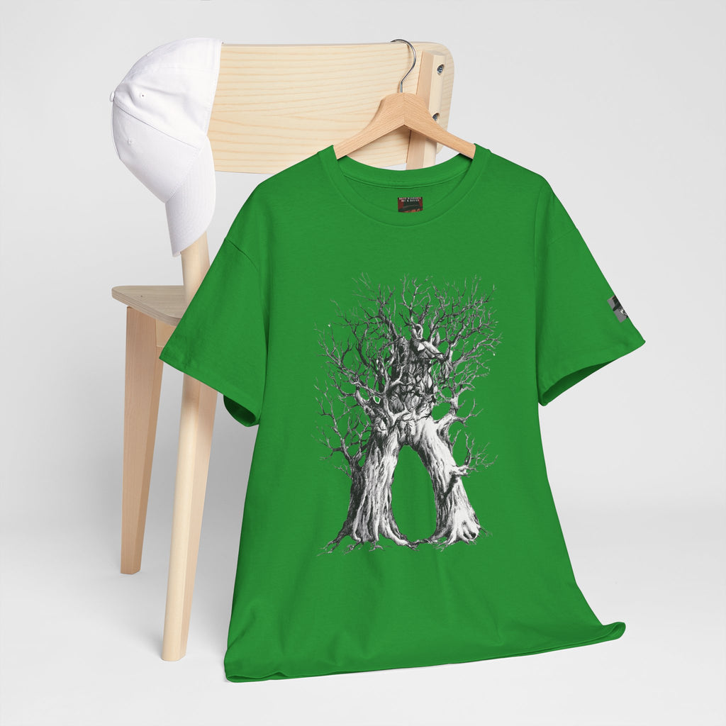 Tree of Lovers T-Shirt — Romantic Embrace Tree Illustration Tee