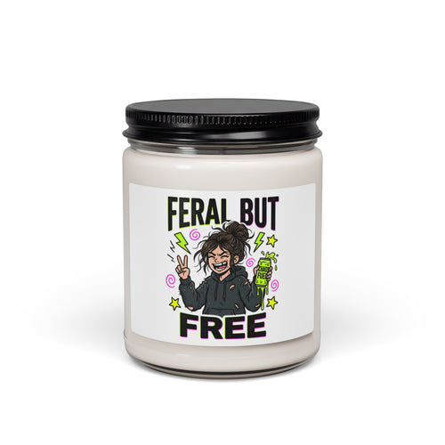 Feral But Free Soy Candle | chaotic-quirky, millennial burnout aroma