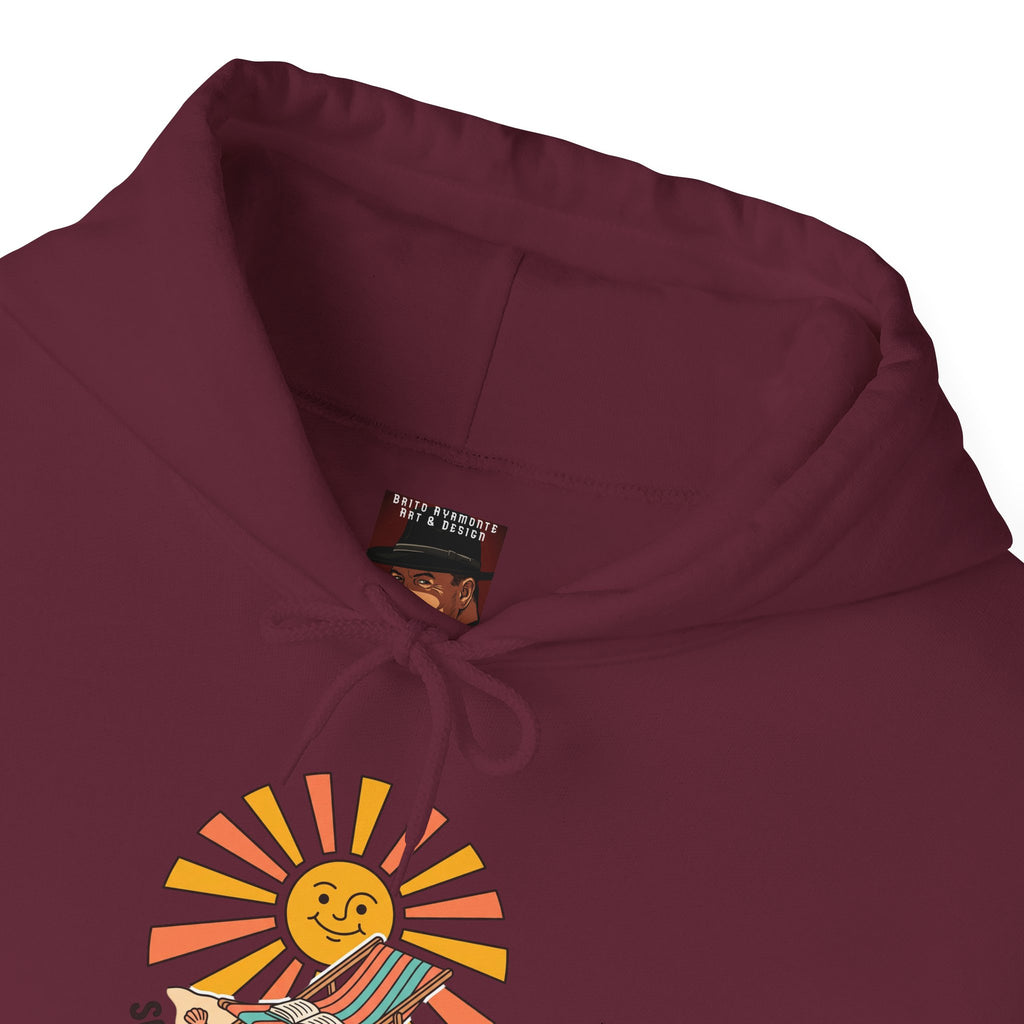 Sunny Retro Sunburst Hoodie | summer aesthetic, coastal vibes