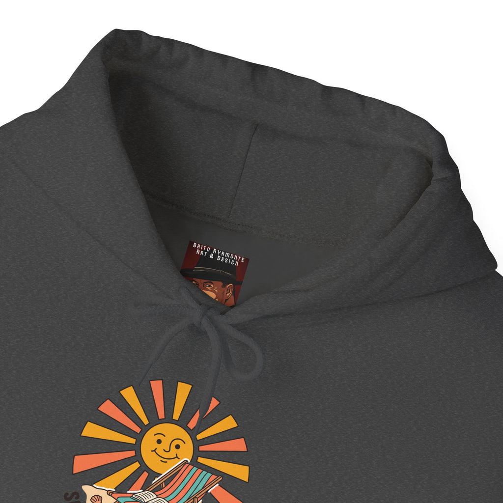 Sunny Retro Sunburst Hoodie | summer aesthetic, coastal vibes