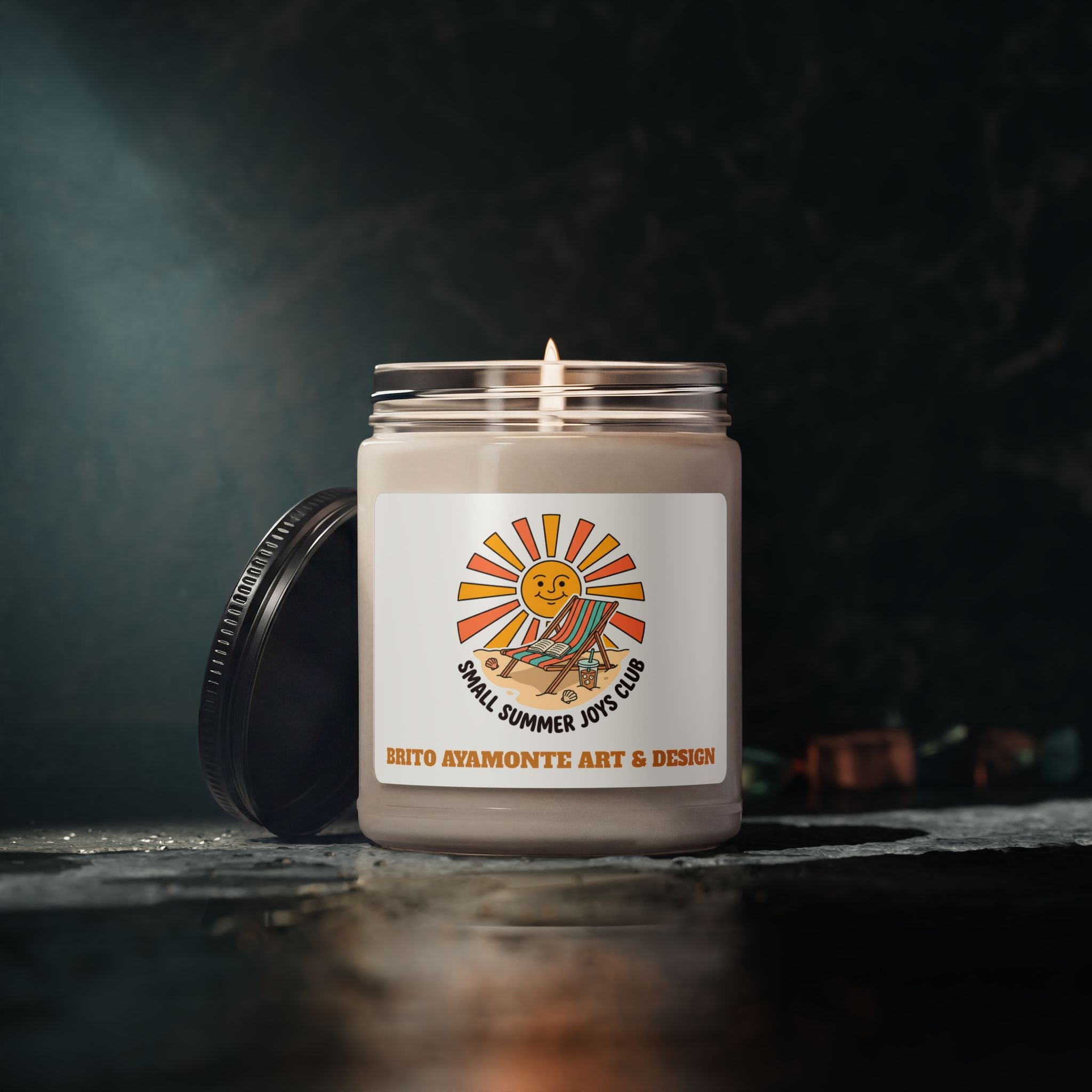 Small Summer Joys Club Candle | Summer Aesthetic, Coastal Vibes