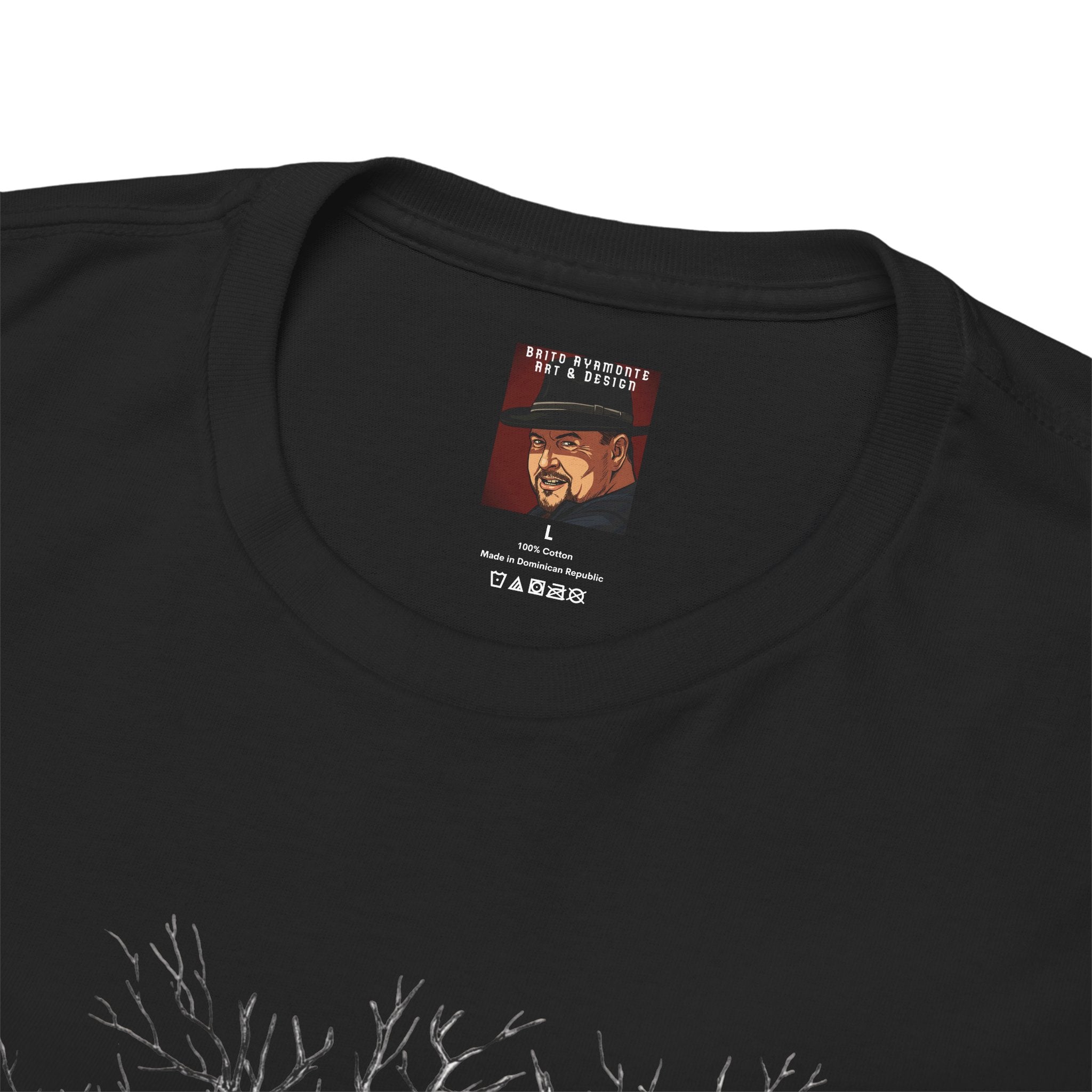 Tree of Lovers T-Shirt — Romantic Embrace Tree Illustration Tee