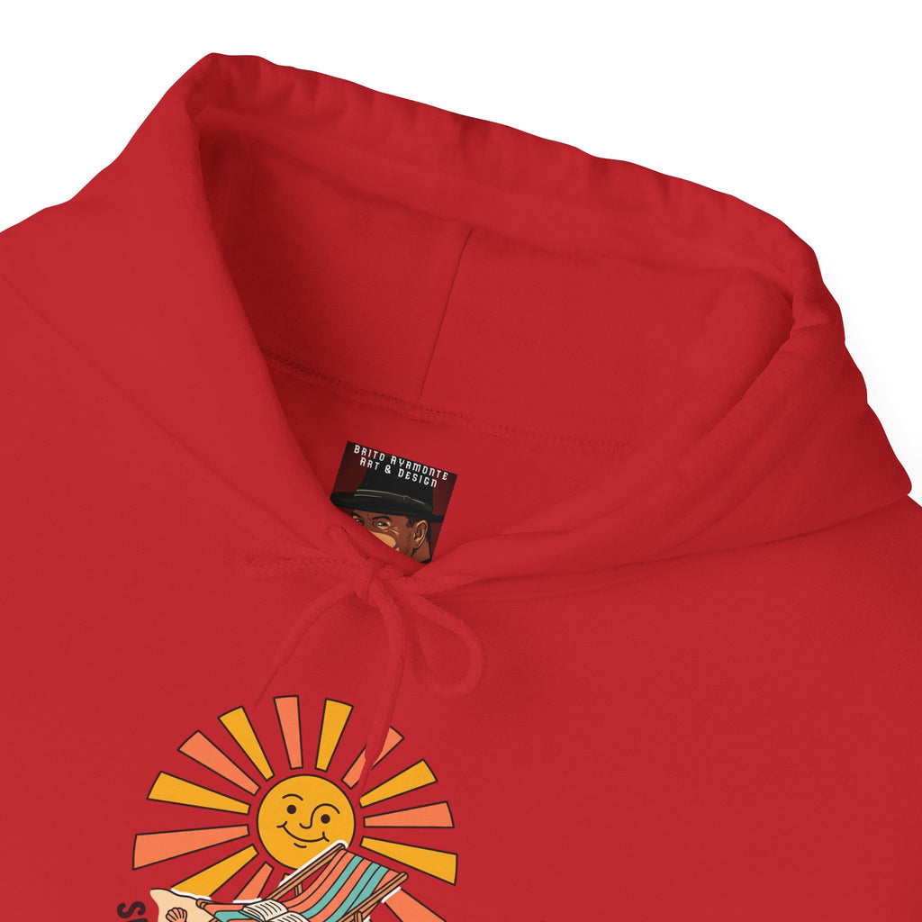 Sunny Retro Sunburst Hoodie | summer aesthetic, coastal vibes