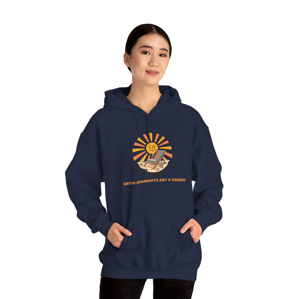 Sunny Retro Sunburst Hoodie | summer aesthetic, coastal vibes