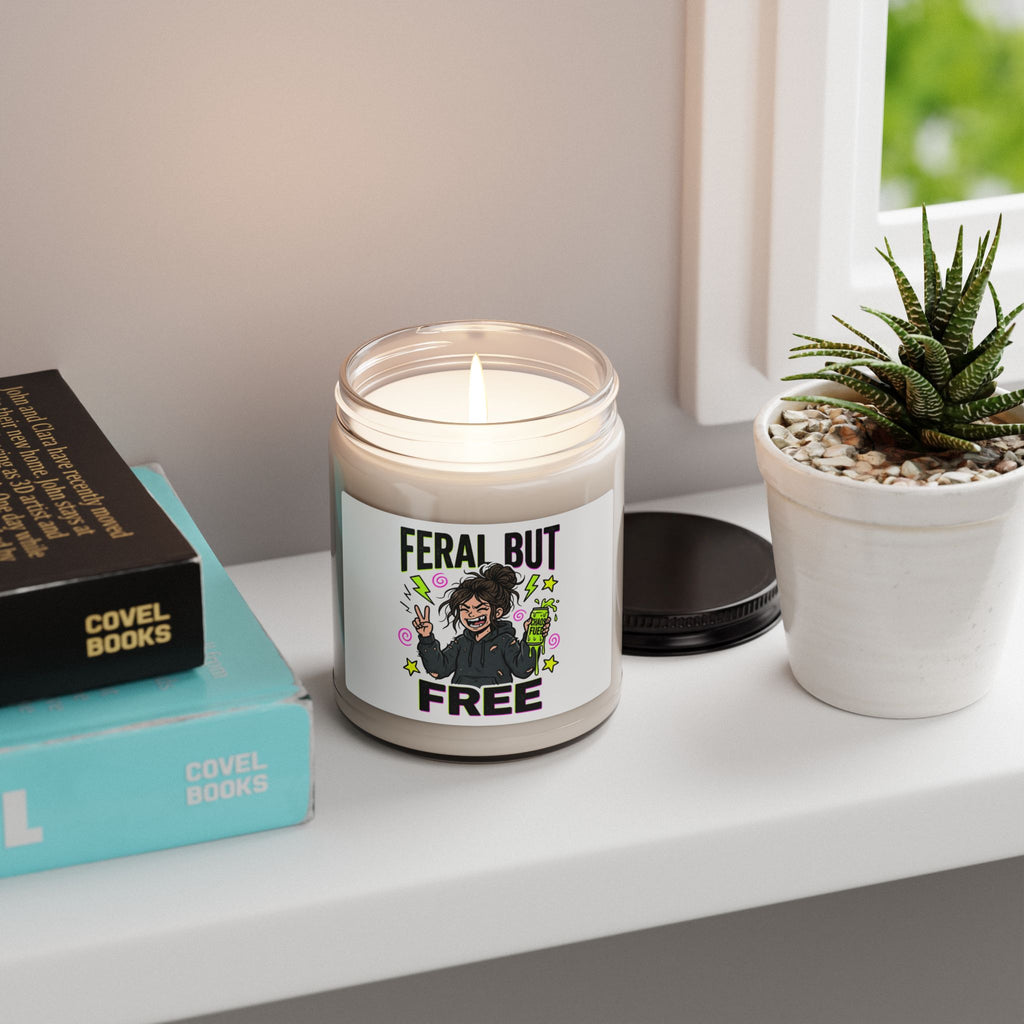 Feral But Free Soy Candle | chaotic-quirky, millennial burnout aroma