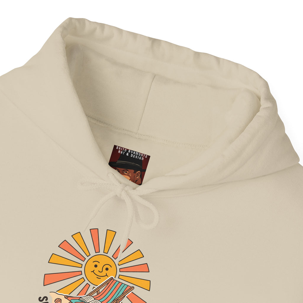 Sunny Retro Sunburst Hoodie | summer aesthetic, coastal vibes