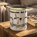 Dancers Silhouette Accent Coffee Mug — Ayamonte Art & Design