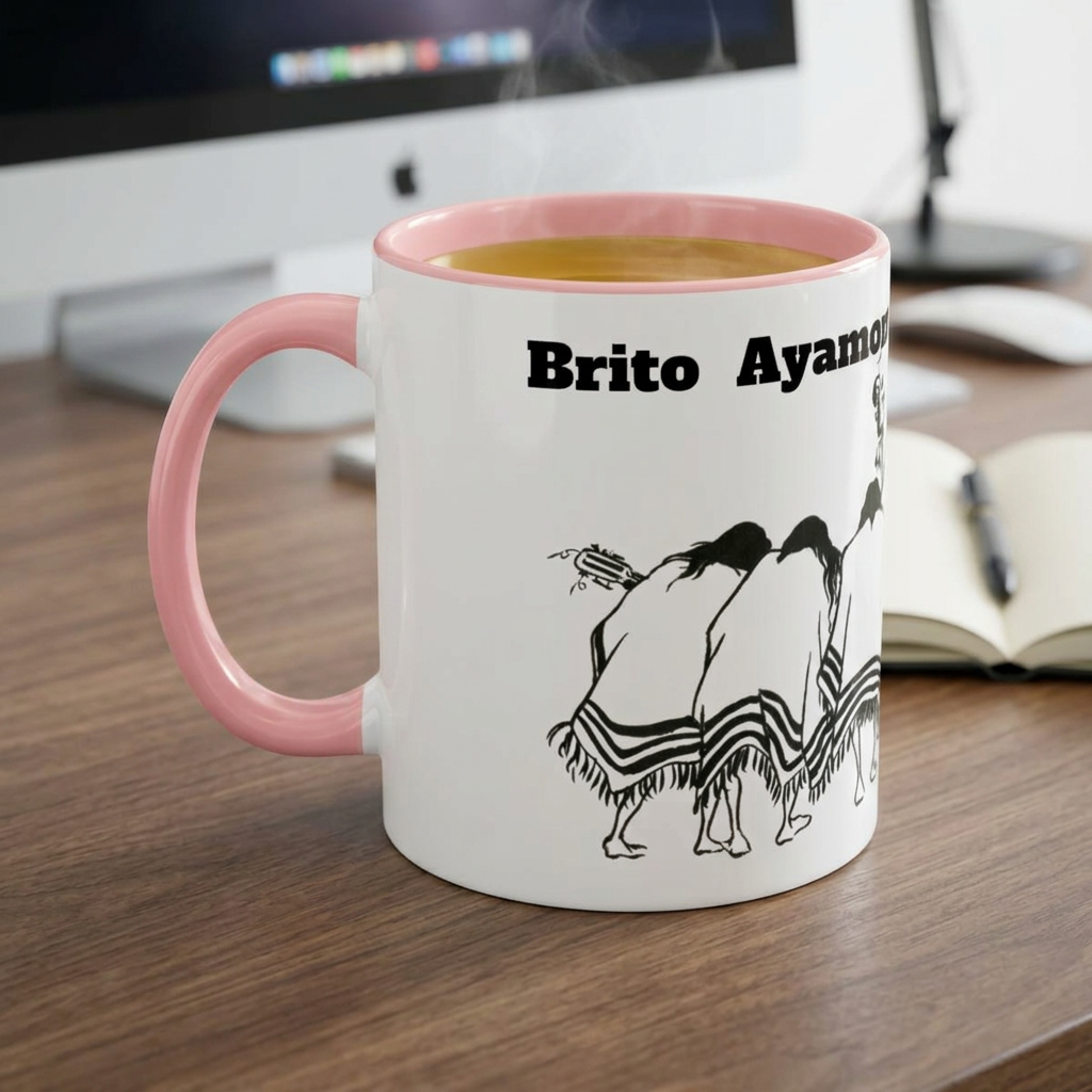 Dancers Silhouette Accent Coffee Mug — Ayamonte Art & Design