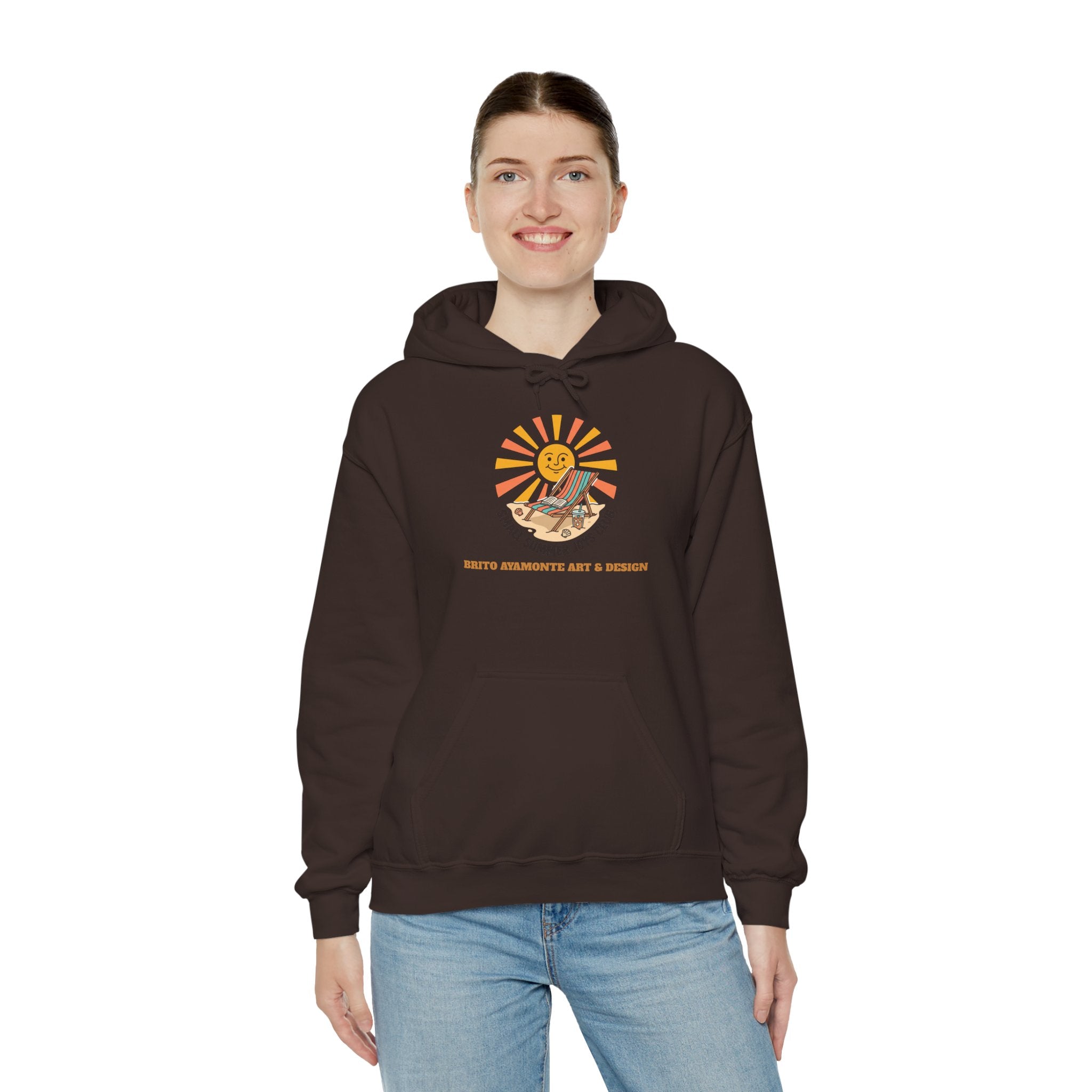 Sunny Retro Sunburst Hoodie | summer aesthetic, coastal vibes