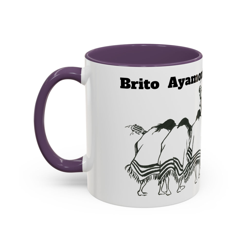 Dancers Silhouette Accent Coffee Mug — Ayamonte Art & Design