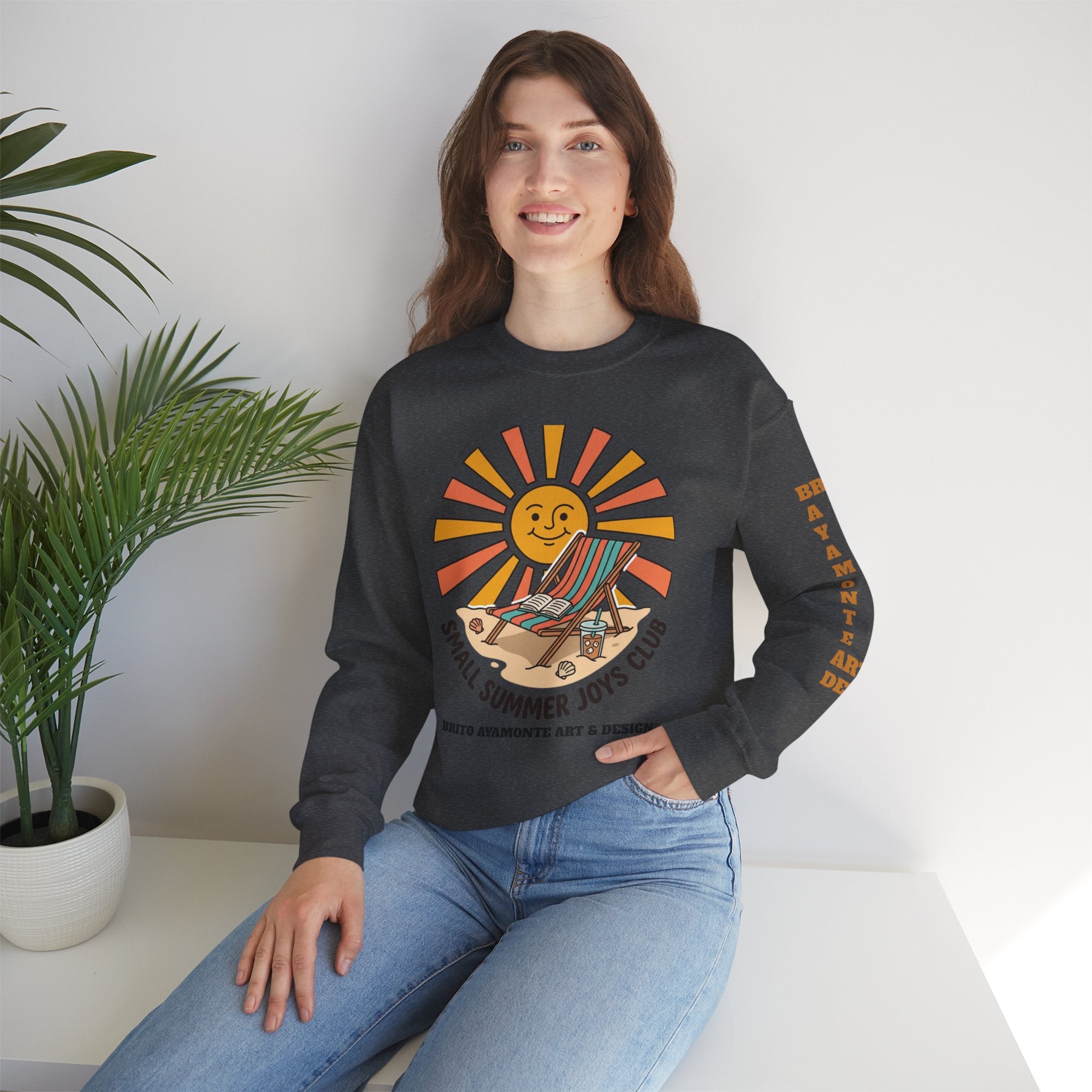 Small Summer Joys Club Sweatshirt | summer aesthetic, coastal vibes