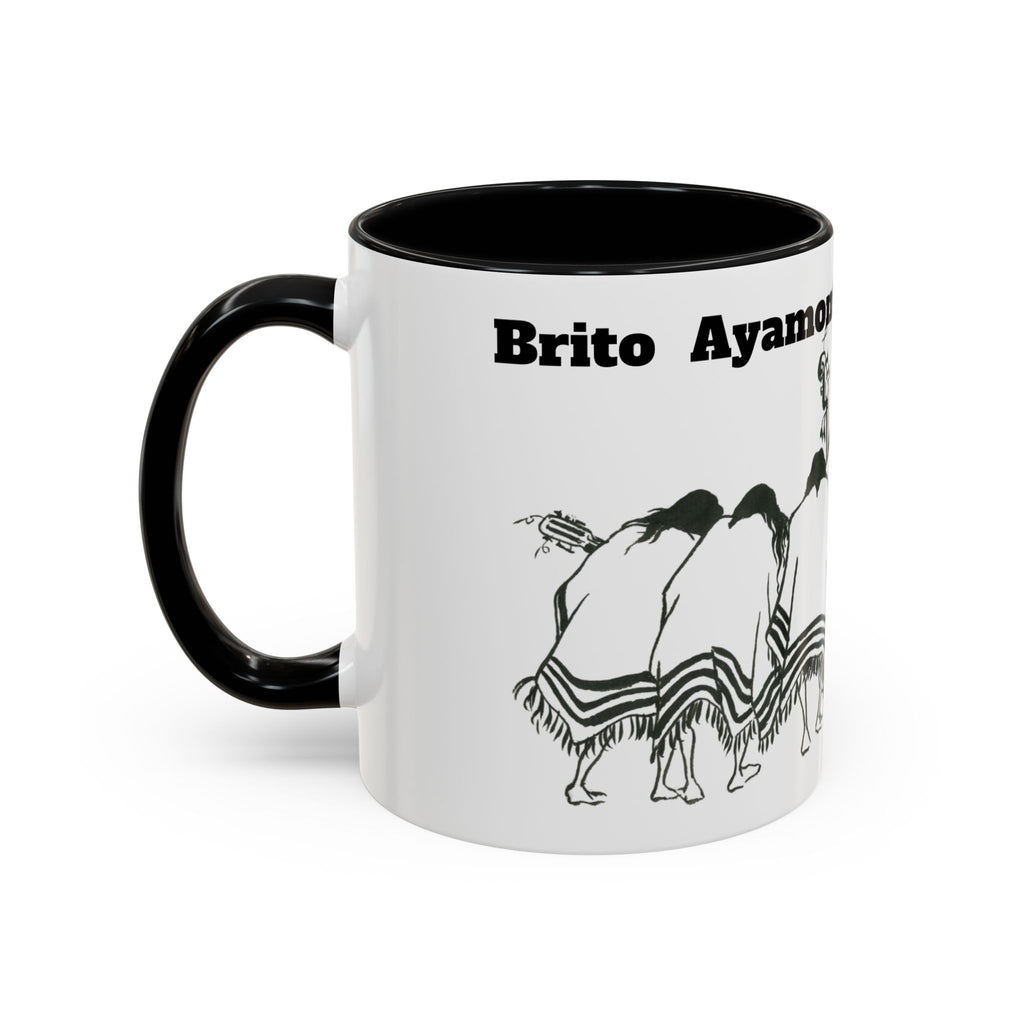 Dancers Silhouette Accent Coffee Mug — Ayamonte Art & Design