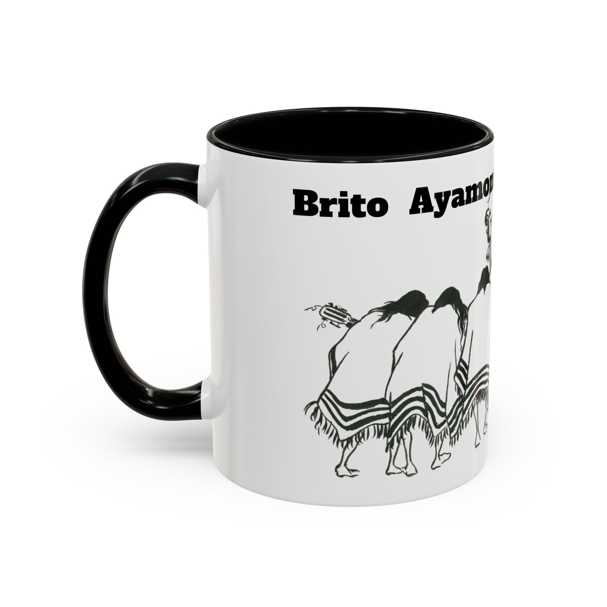 Dancers Silhouette Accent Coffee Mug — Ayamonte Art & Design