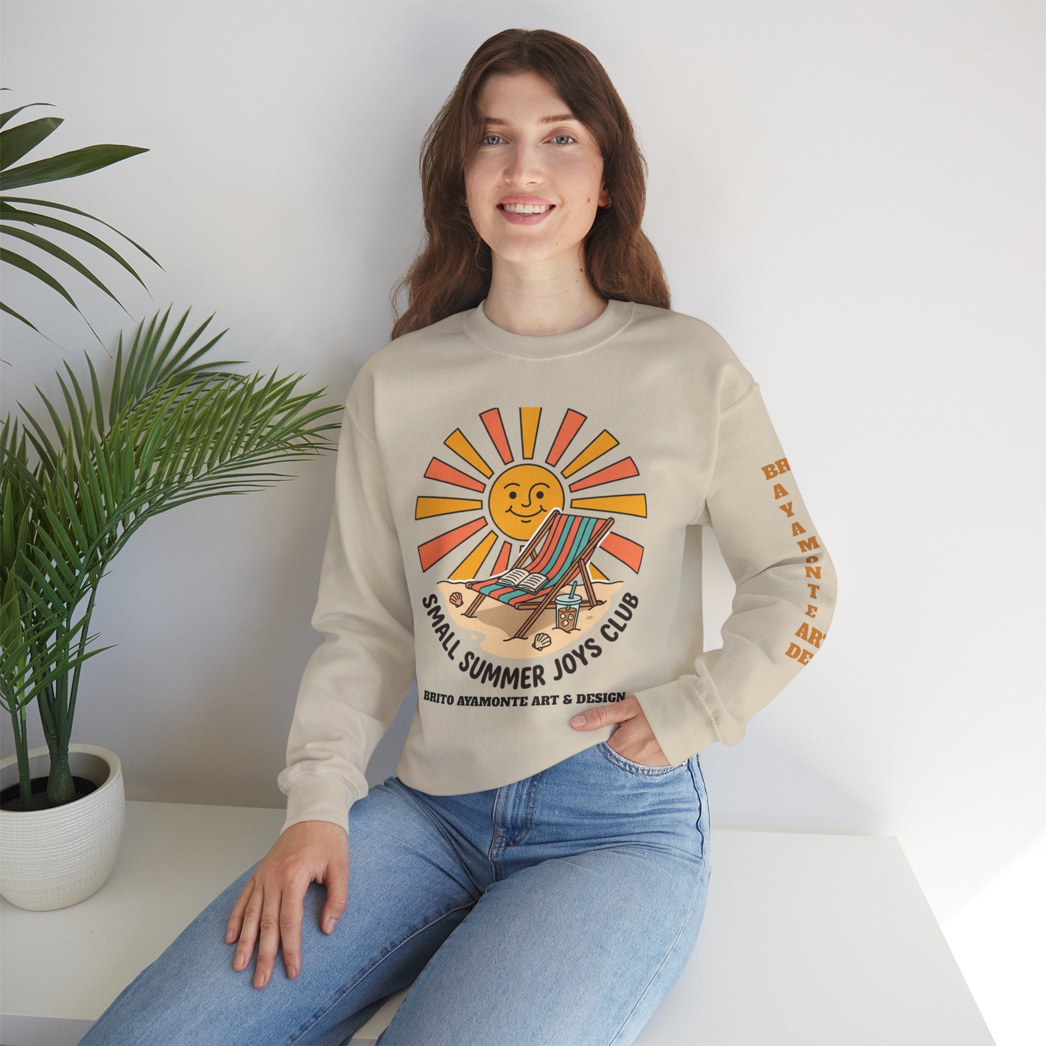 Small Summer Joys Club Sweatshirt | summer aesthetic, coastal vibes