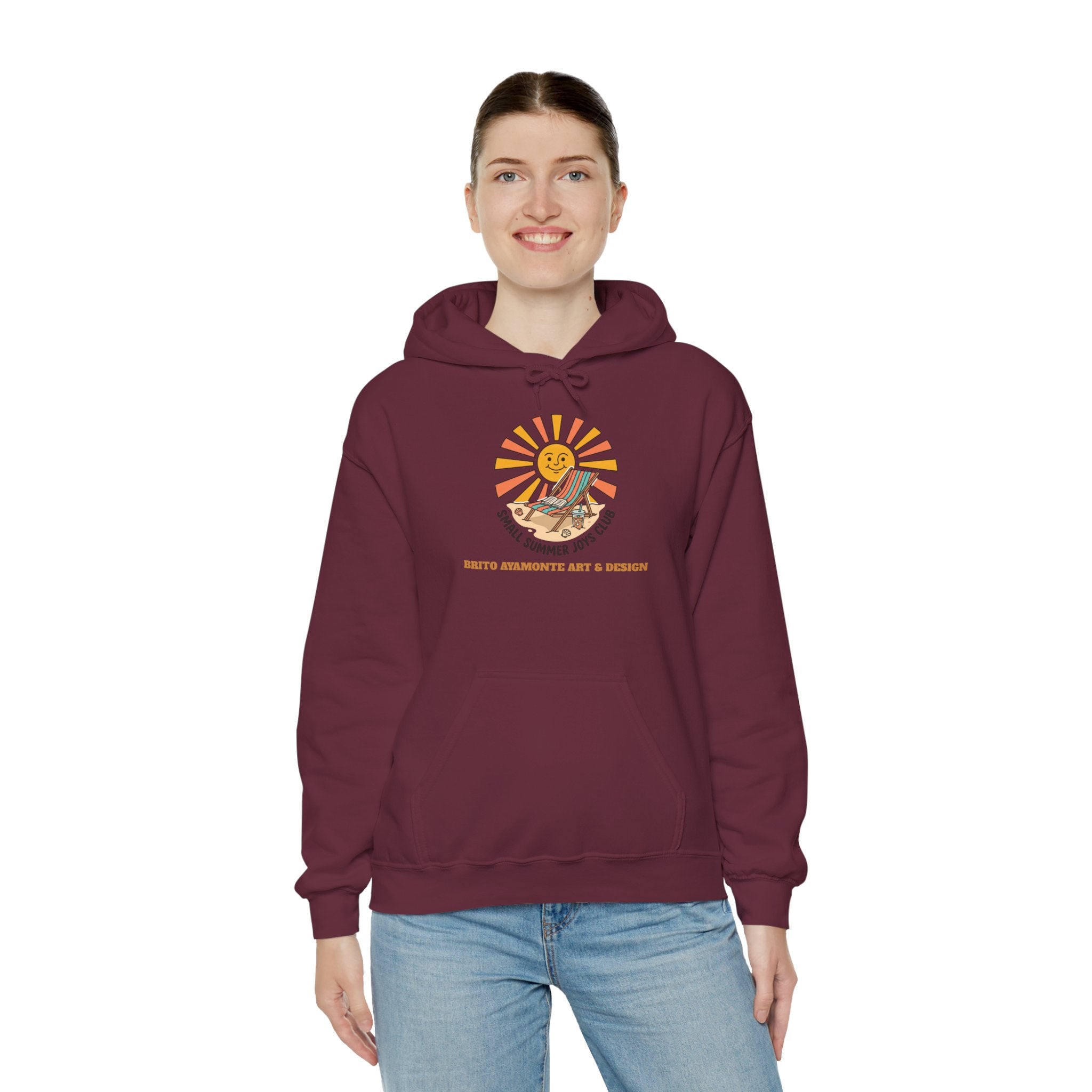 Sunny Retro Sunburst Hoodie | summer aesthetic, coastal vibes