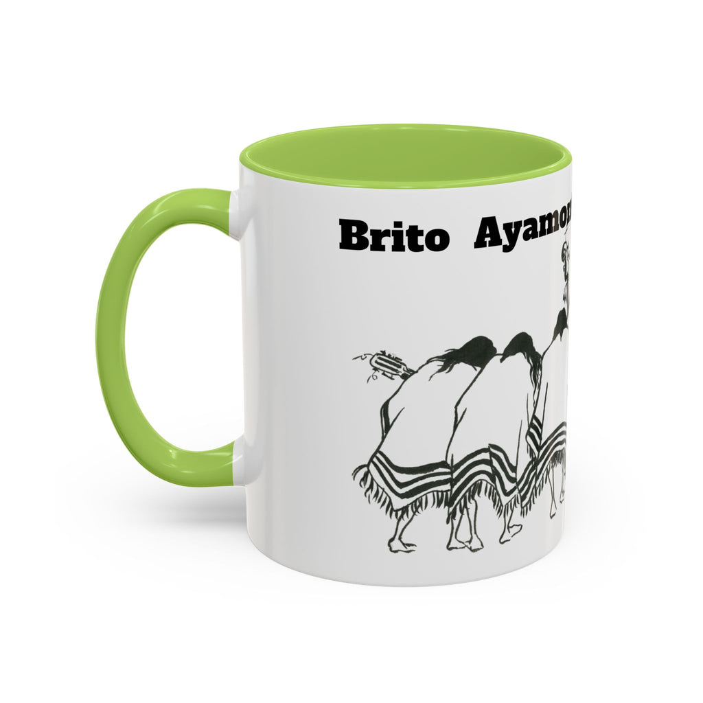 Dancers Silhouette Accent Coffee Mug — Ayamonte Art & Design