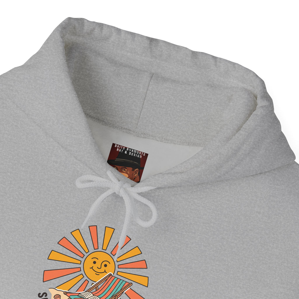 Sunny Retro Sunburst Hoodie | summer aesthetic, coastal vibes