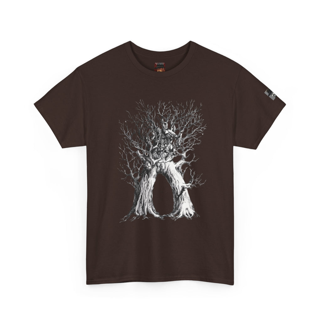 Tree of Lovers T-Shirt — Romantic Embrace Tree Illustration Tee
