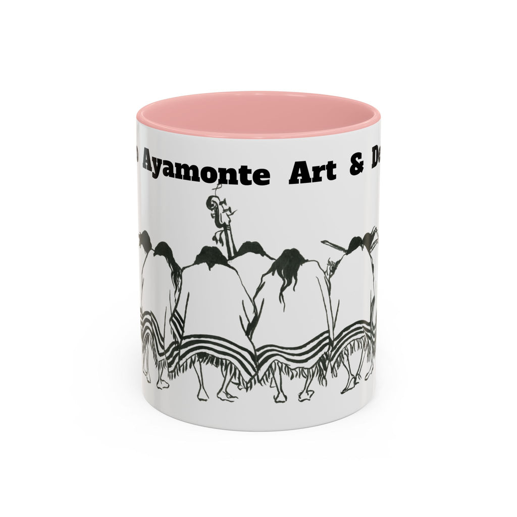 Dancers Silhouette Accent Coffee Mug — Ayamonte Art & Design