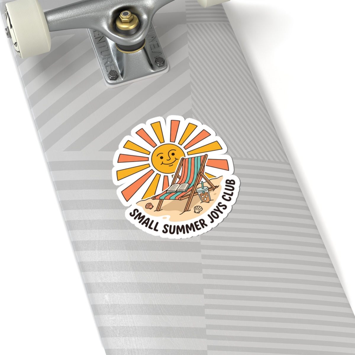 Sunny Beach Chair Kiss-Cut Stickers | summer aesthetic, coastal vibes
