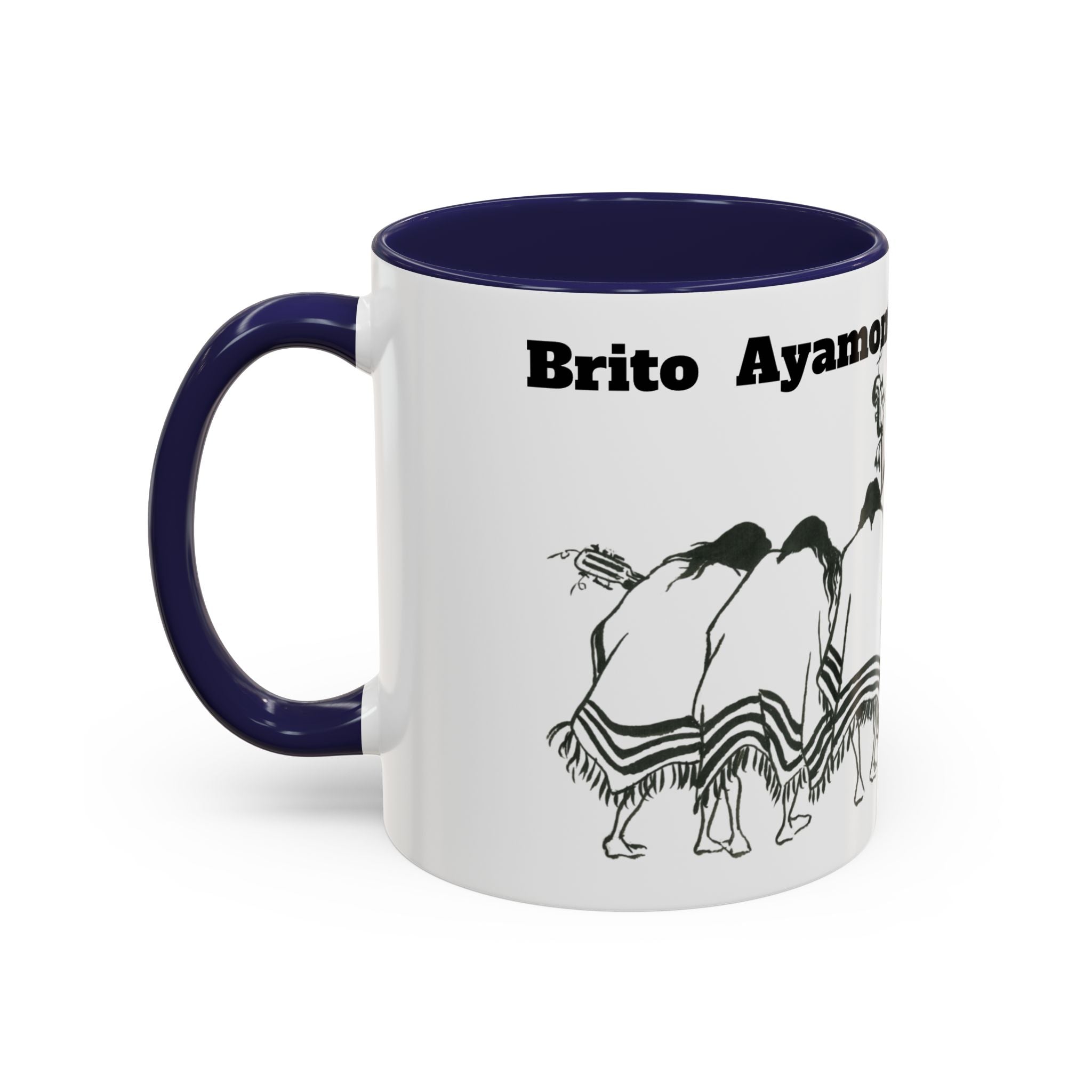 Dancers Silhouette Accent Coffee Mug — Ayamonte Art & Design