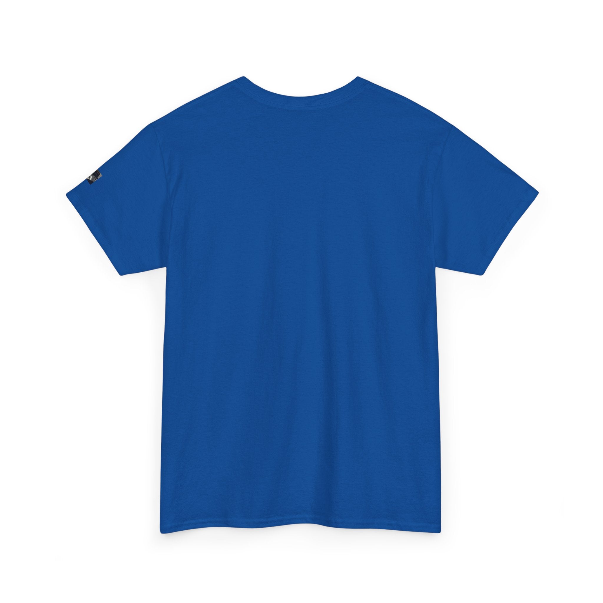 Graphic Tee — Gothic Angel and Floating Skulls Design
