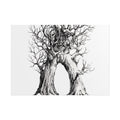 Tree Arch Illustration poster | Hand-drawn black ink botanical art