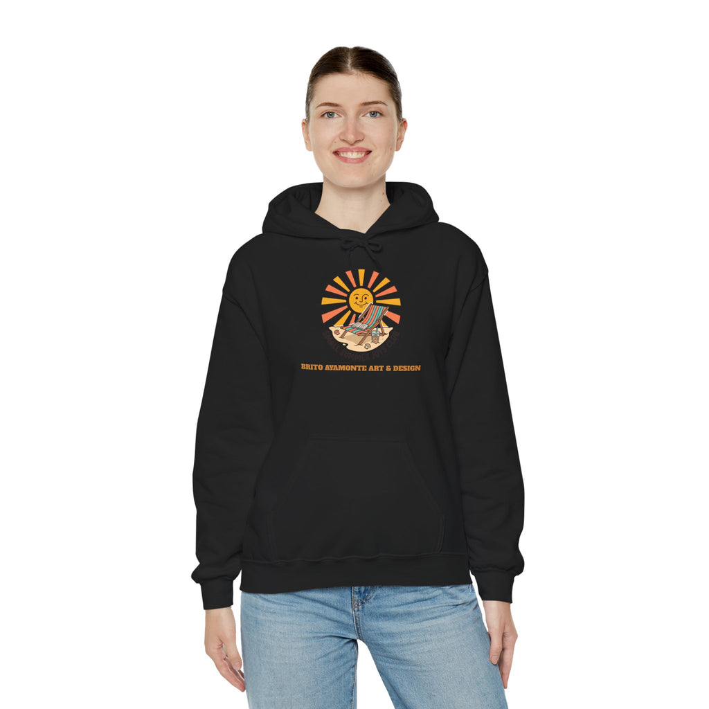 Sunny Retro Sunburst Hoodie | summer aesthetic, coastal vibes