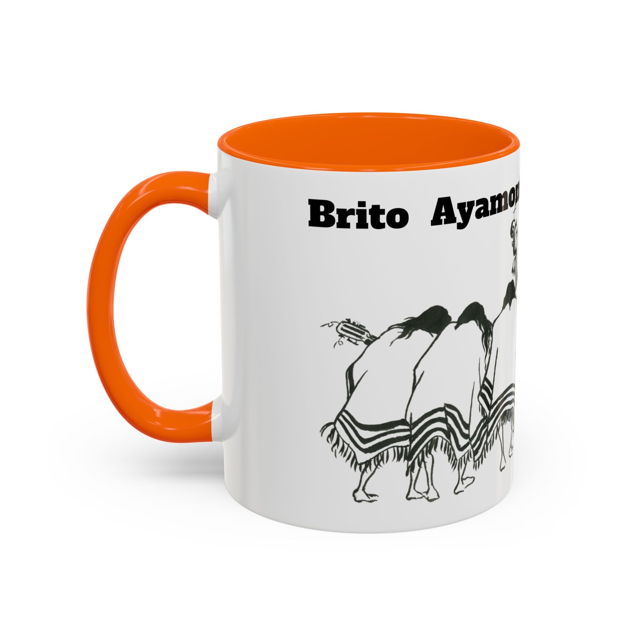 Dancers Silhouette Accent Coffee Mug — Ayamonte Art & Design
